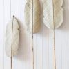 VILLA LIVING HOMEWARES Homewares | Vrhl296 - Leaf Ornament On A Bamboo Stick Natural