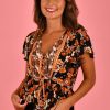 JAR OF HEARTS Tops | Vjht250 - Boho Lover Top Floriade Sunset