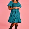 GO GIRL Dresses | Vgld140 - Manhattan Short Dress Teal