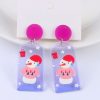 GO GIRL ACCESSORIES Earrings | Gj0406 - Lilac Snowman Earrings