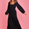 GO GIRL Dresses | Vgld146 - Maddison Long Sleeve Maxi Dress Black