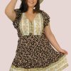 JAR OF HEARTS Dresses | Vjhd232 - Twiggy Dress Flower Valley Black