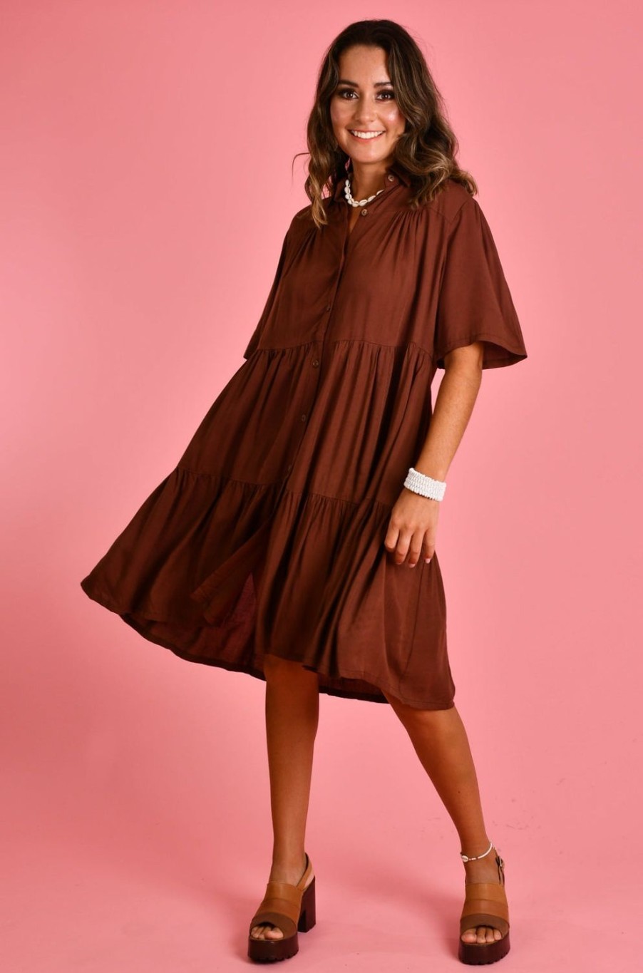 GO GIRL Dresses | Vgld170 - Victoria Dress Chocolate