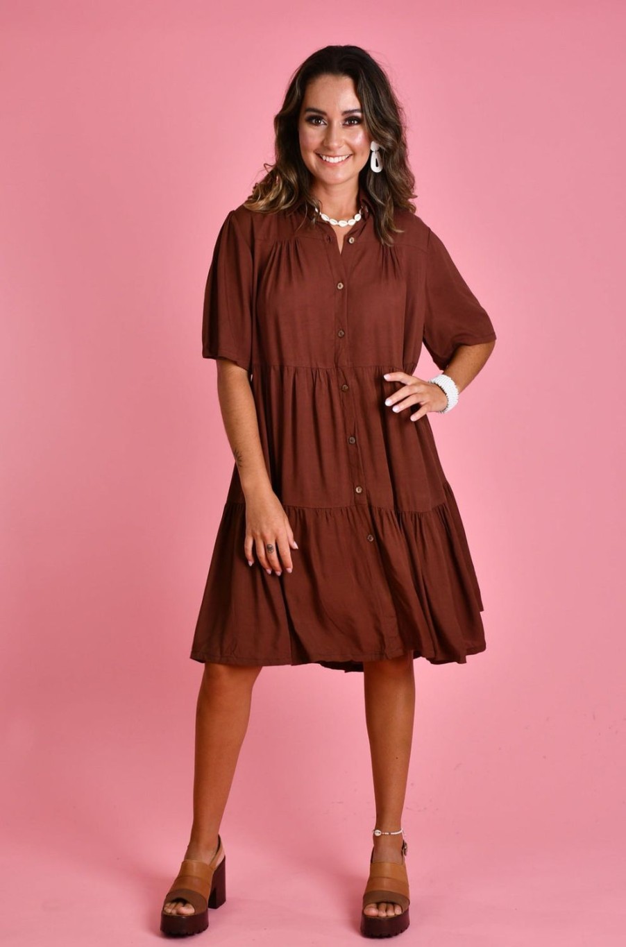 GO GIRL Dresses | Vgld170 - Victoria Dress Chocolate