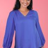 LA SOFIA Tops | Vlst002 - Josephine Top Cobalt