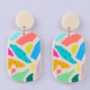 GO GIRL ACCESSORIES Earrings | Gj0292 - Bright Multi Colour Abstract Earrings