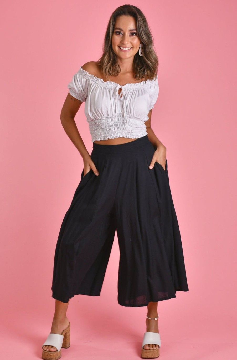 GO GIRL Pants | Vglp280 - Carmella Pant With Pockets - Black