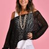 BODACIOUS Tops | Vblj060 - Chanell Knitted Top - Black