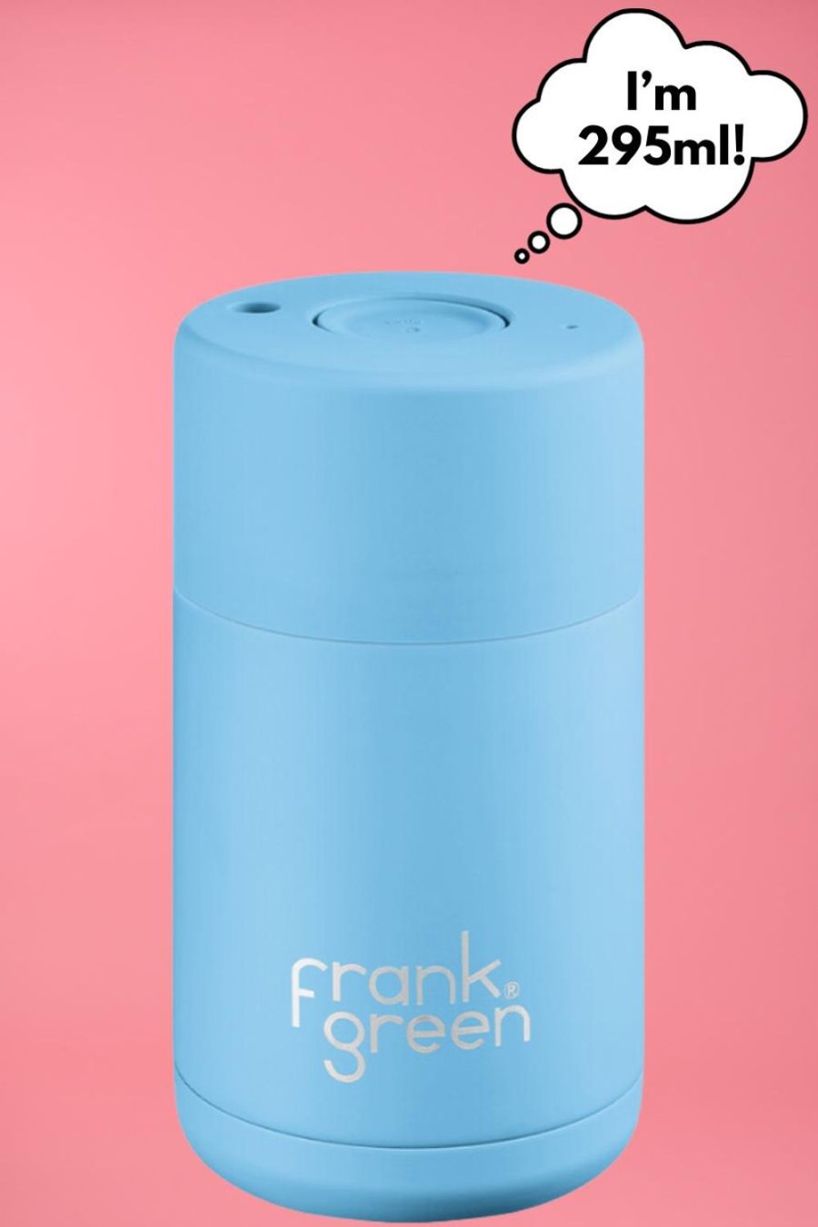 FRANK GREEN Bottles / Coffee Cups | B02S03C52 - Frank Green 295Ml (10Oz) Ceramic Reusable Cup Sky Blue