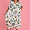 BODACIOUS Kaftans | Vbld348 - Cushla Dress White Bird Of Paradise