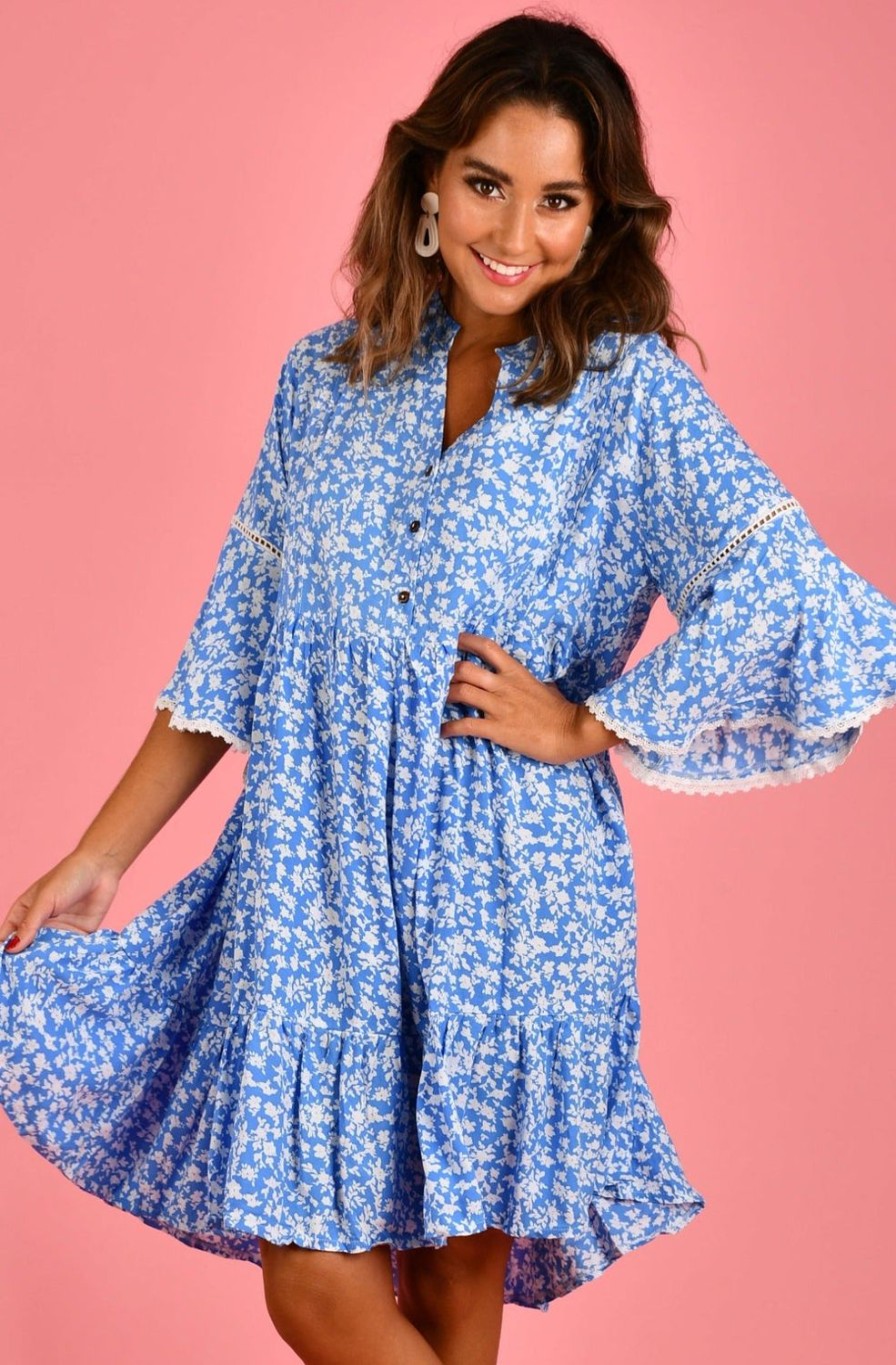 BODACIOUS Dresses | Vbld330 - Sylvie Dress Primrose Sky