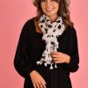 MONTEU Scarves | S8502 - Scarf - Natural W/ Cheetah Print