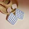 GO GIRL ACCESSORIES Earrings | Gj0266 - Blue Grid Earrings