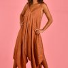 BODACIOUS Jumpsuits + Playsuits | Vblj006 - Charlotte Jumpsuit Swirl Terracotta