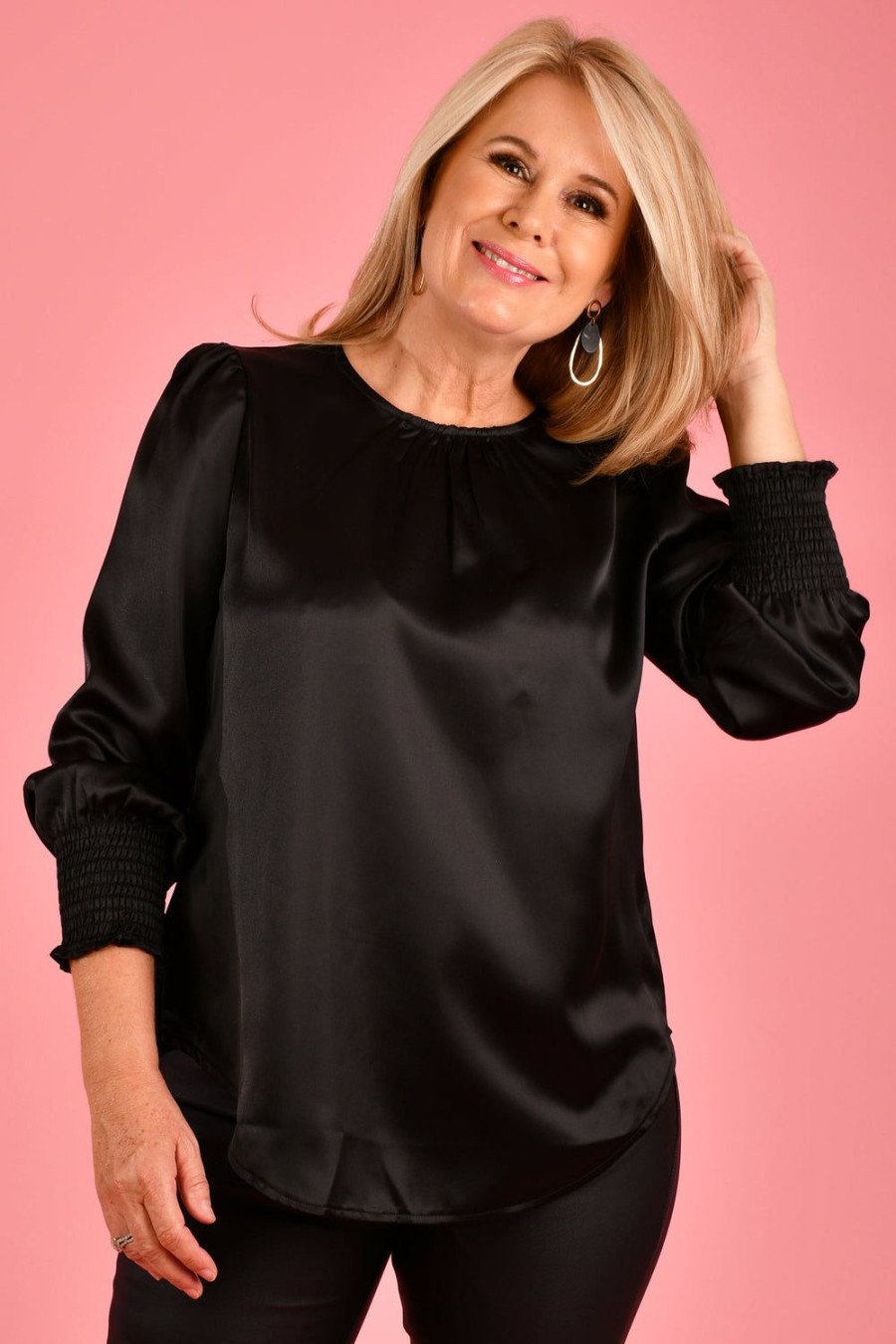 LA SOFIA Tops | Vlst003 - Annalise Blouse Black