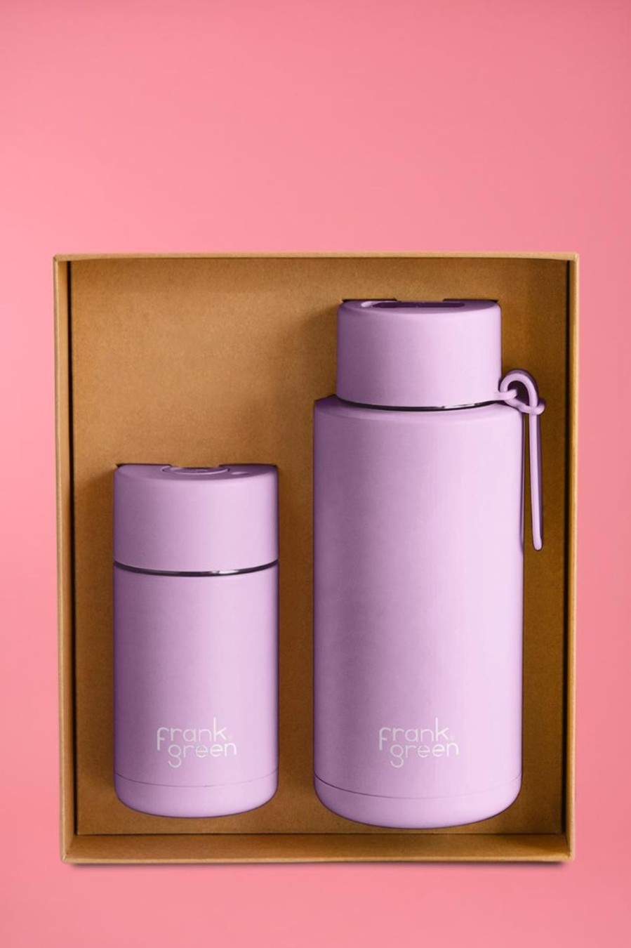 FRANK GREEN Bottles / Coffee Cups | E24S53C18 - Frank Green Gift Set (12Oz + 34Oz) Lilac Haze