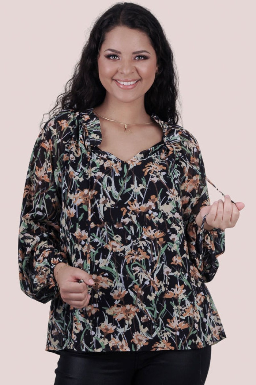 LA SOFIA Tops | Vlst001 - Mirabella Top Botanical Bliss