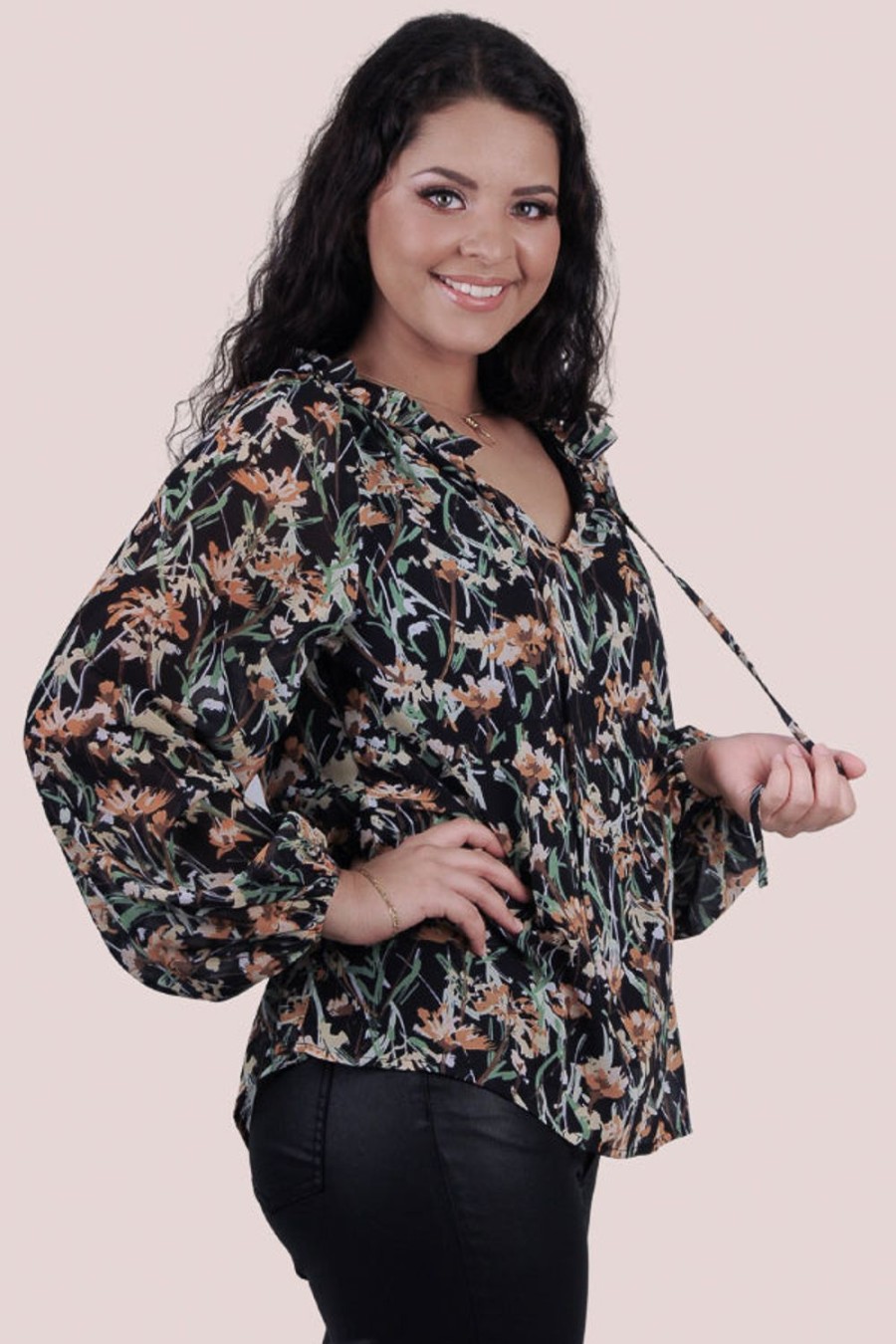 LA SOFIA Tops | Vlst001 - Mirabella Top Botanical Bliss