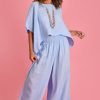 LA SOFIA Pants | Vlsp004 (23P1099) - Amalfi Pant - Sky Blue Cielo (Baby Blue)