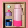 FRANK GREEN Bottles / Coffee Cups | E89S09C02 - Frank Green Mix & Match Gift Set 1 Ltr (34Oz) - Holiday Edition 1 Blush Christmas