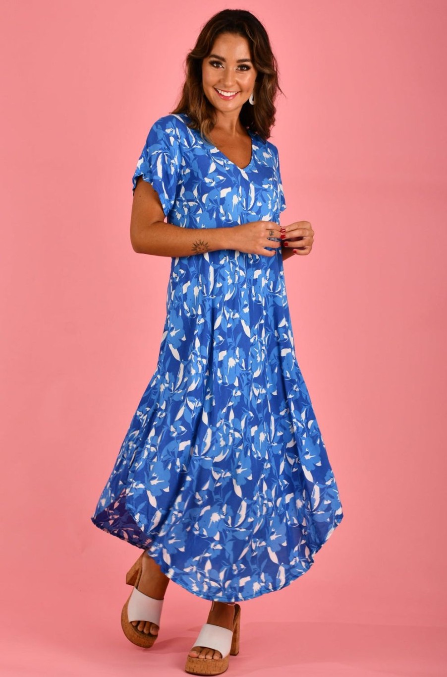 BODACIOUS Dresses | Vbld083 - Great Harbour Dress Summer Splice Blue