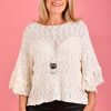 BODACIOUS Tops | Vblj070 - Gracie Knit Top White