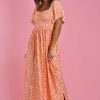 GO GIRL Dresses | Vgld232 - Isabelle Maxi Dress Primrose Tangerine