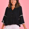 GO GIRL Tops | Vglt218 - Minnie Top Black