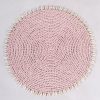 VILLA LIVING HOMEWARES Homewares | Vrhl249 - Round Rattan 35Cm Shell Edge Placemat