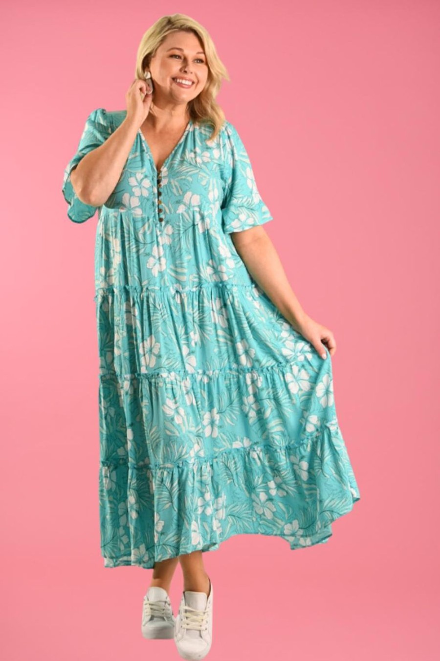 BODACIOUS Dresses | Vbld420 - Mackenzie Maxi Dress Aloha Blue