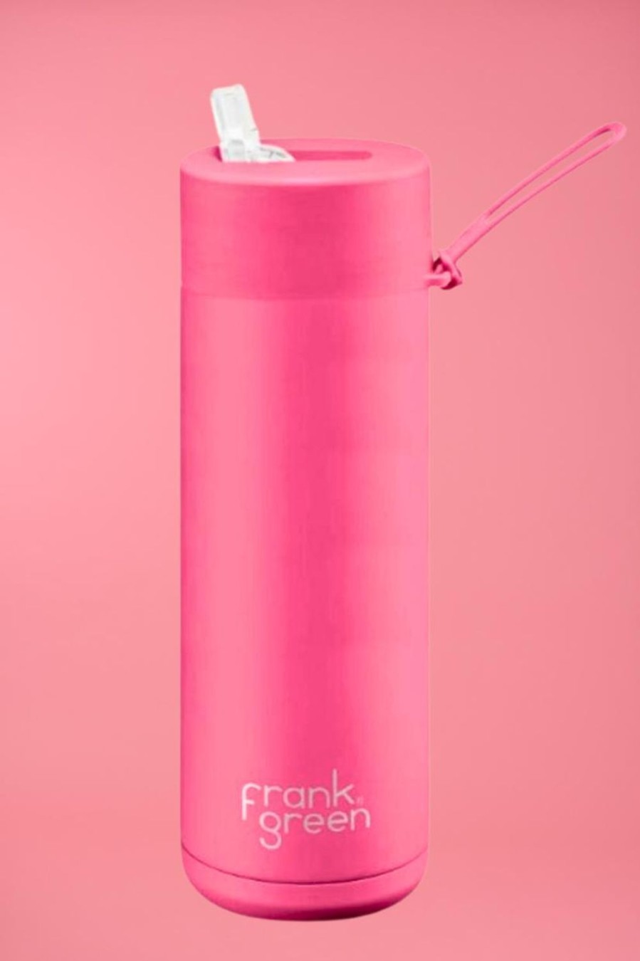 FRANK GREEN Bottles / Coffee Cups | B05S07C - Frank Green 595Ml (20Oz) Ceramic Reusable Bottle Neon Pink