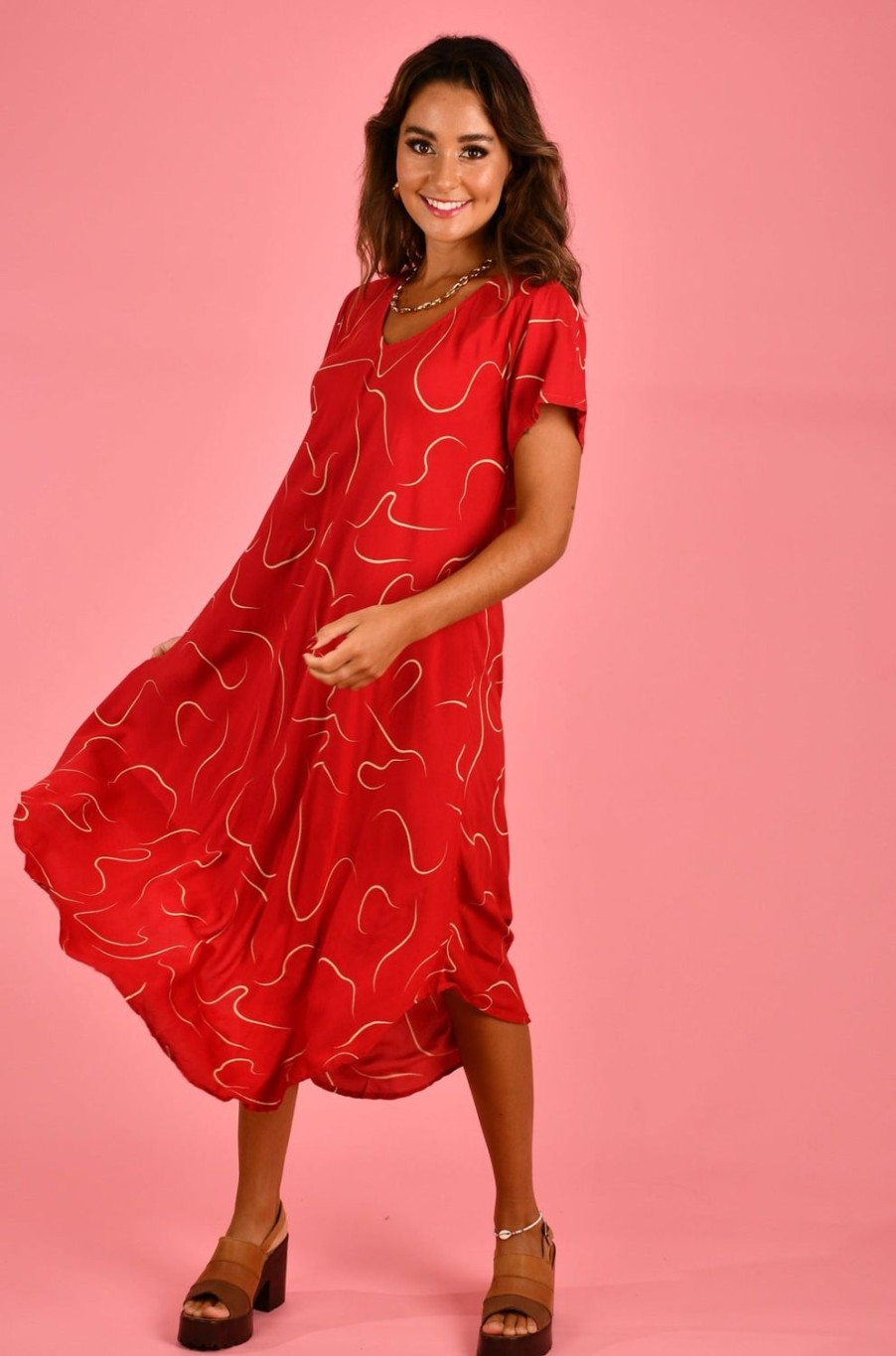 BODACIOUS Dresses | Vbld083 - Great Harbour Dress Swirl Cherry