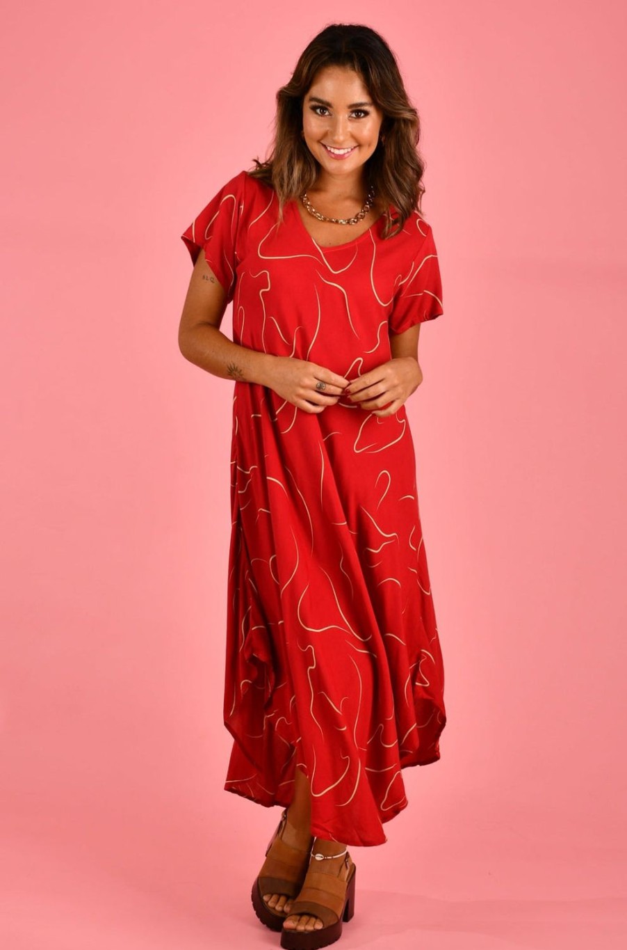 BODACIOUS Dresses | Vbld083 - Great Harbour Dress Swirl Cherry