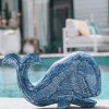 VILLA LIVING HOMEWARES Homewares | Vvlh158-S - Small (15Cm) Wooden Whale Ornament Blue