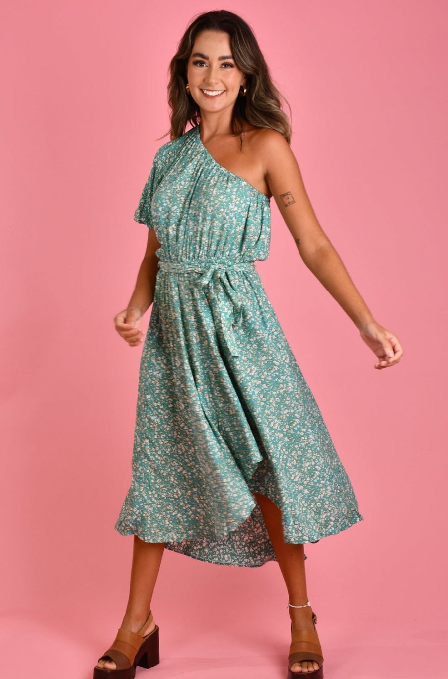 GO GIRL Dresses | Vgld095 - Delilah Dress Ditzy Autumn Sage