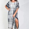 BODACIOUS Dresses | Vbld110 - Patricia Dress Tie Dye Petrol