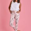 LA SOFIA Pants | Vlsp100 (21144) - Malta Magic Pant - Pink/ Pink Leaf