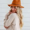 FREE SPIRIT Hats | Fsh2022 - Panama Wool Fedora Hat - Honeycomb