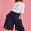 BODACIOUS Pants | Vblp106 - Sydney Wide Leg Pant Navy