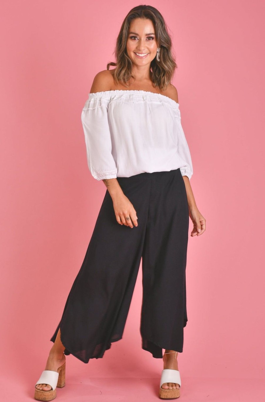 BODACIOUS Pants | Vblp106 - Sydney Wide Leg Pant Black