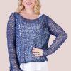 BODACIOUS Tops | Vblj060 - Chanell Knitted Top Navy