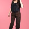 GO GIRL Pants | Vglp050 - Long Rouched Tie Pants Jaguar