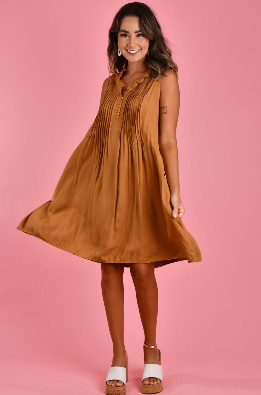 BODACIOUS Dresses | Vbld966 - Lombok Dress Cinnamon