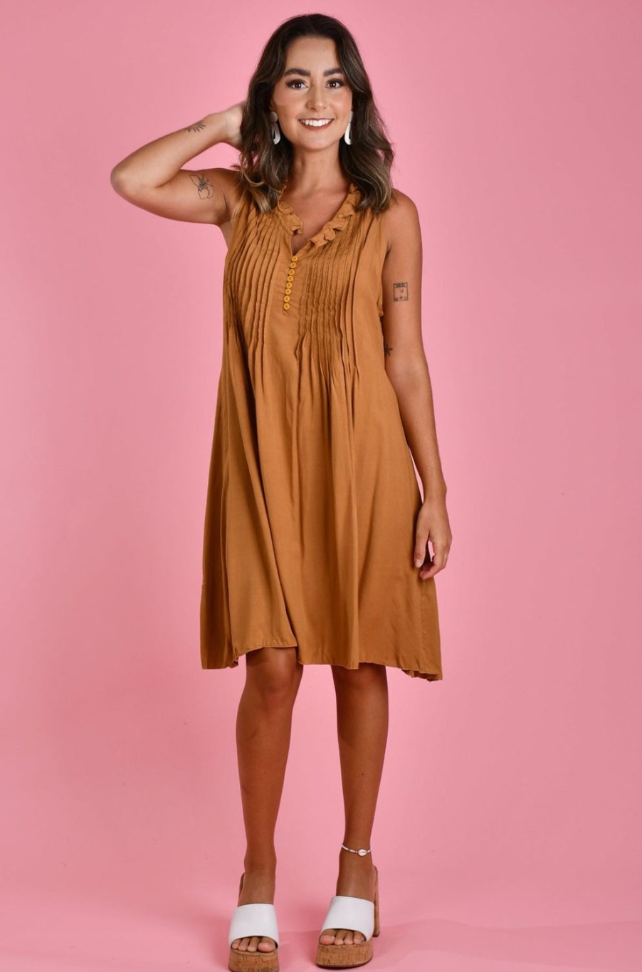 BODACIOUS Dresses | Vbld966 - Lombok Dress Cinnamon