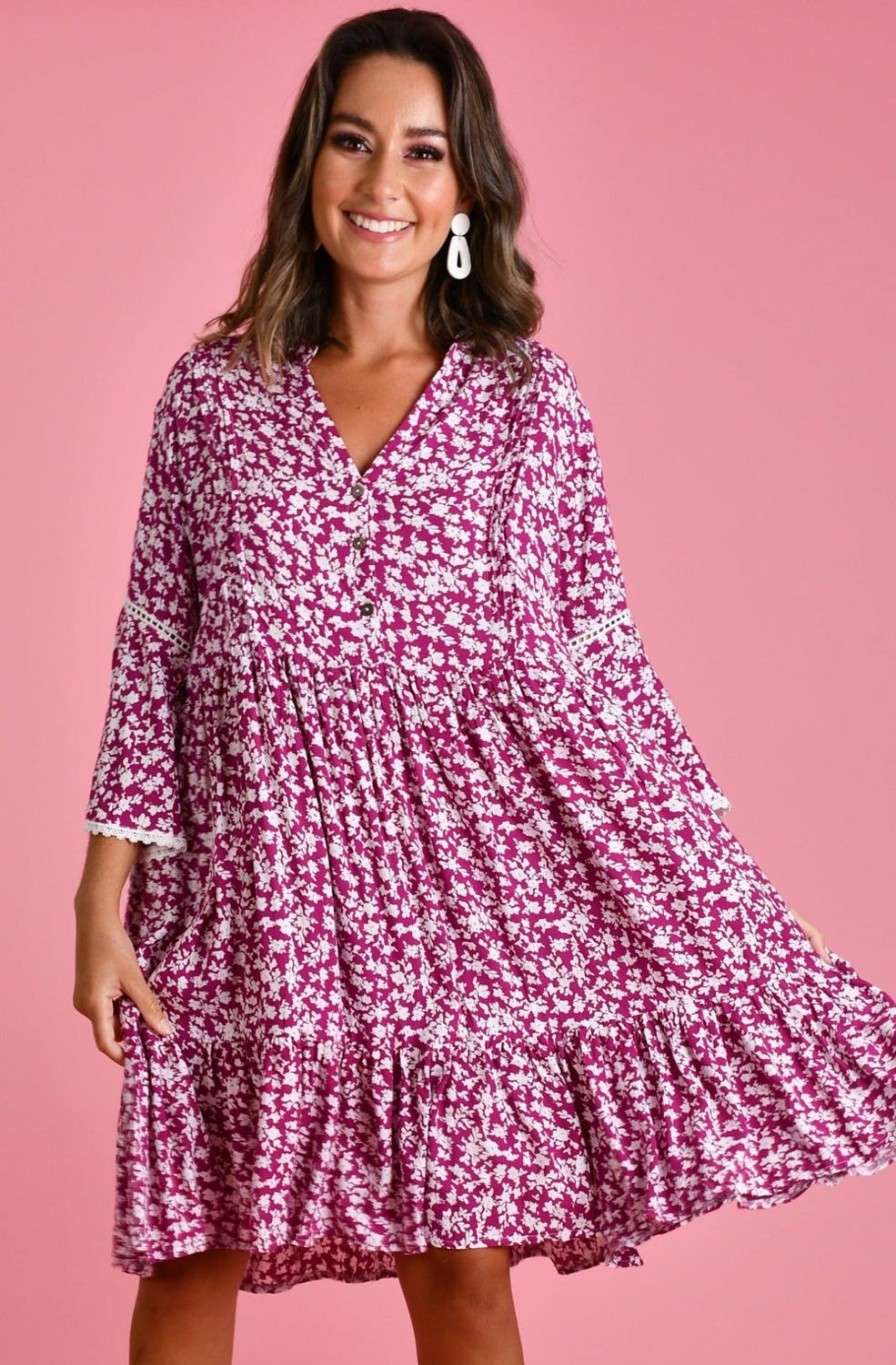 BODACIOUS Dresses | Vbld330 - Sylvie Dress Primrose Purple