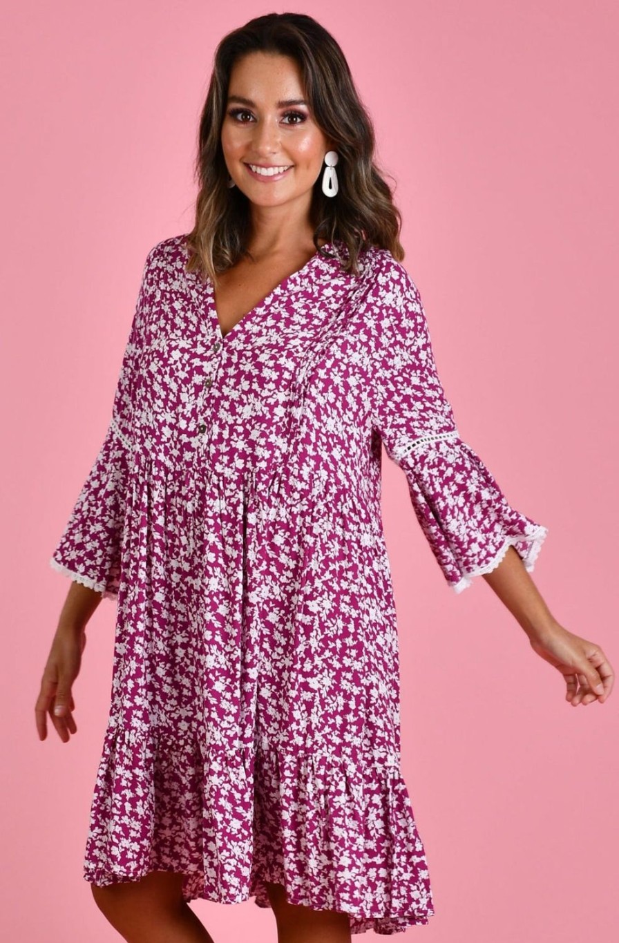 BODACIOUS Dresses | Vbld330 - Sylvie Dress Primrose Purple