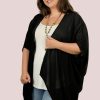 LA SOFIA Tops | Vlst004 - Florence Cape Black