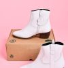 HUMAN Human Leather | Dee - Human Premium Leather Short Boot White