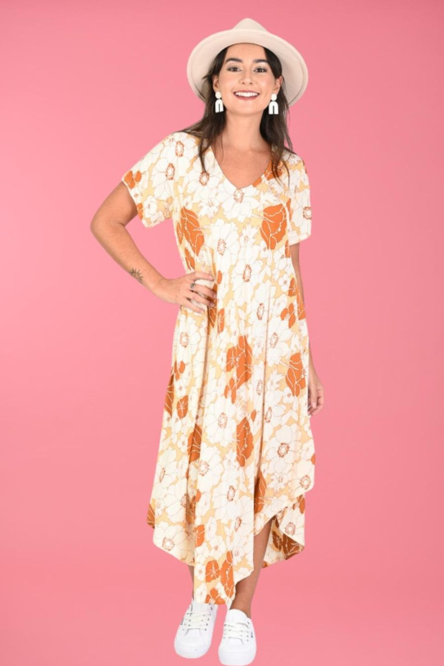 BODACIOUS Dresses | Vbld083 - Great Harbour Dress Maui Cinnamon