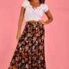 JAR OF HEARTS Skirts | Vjhk052 - Boho Lover Maxi Skirt Floriade Sunset